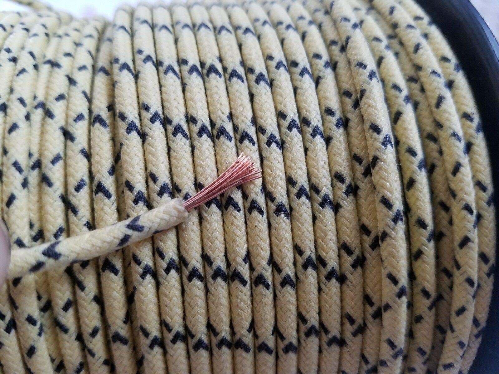 Amazon.com: Vintage Braided Cloth Covered Primary Wire 16 gauge